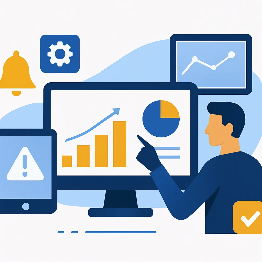 Predictive maintenance fails when it stops at the alert - Professional blog header image