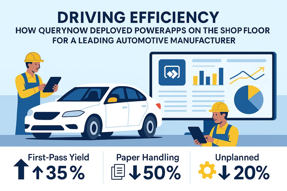 Driving Efficiency: How QueryNow Deployed PowerApps on the Shop Floor for a Leading Automotive Manufacturer